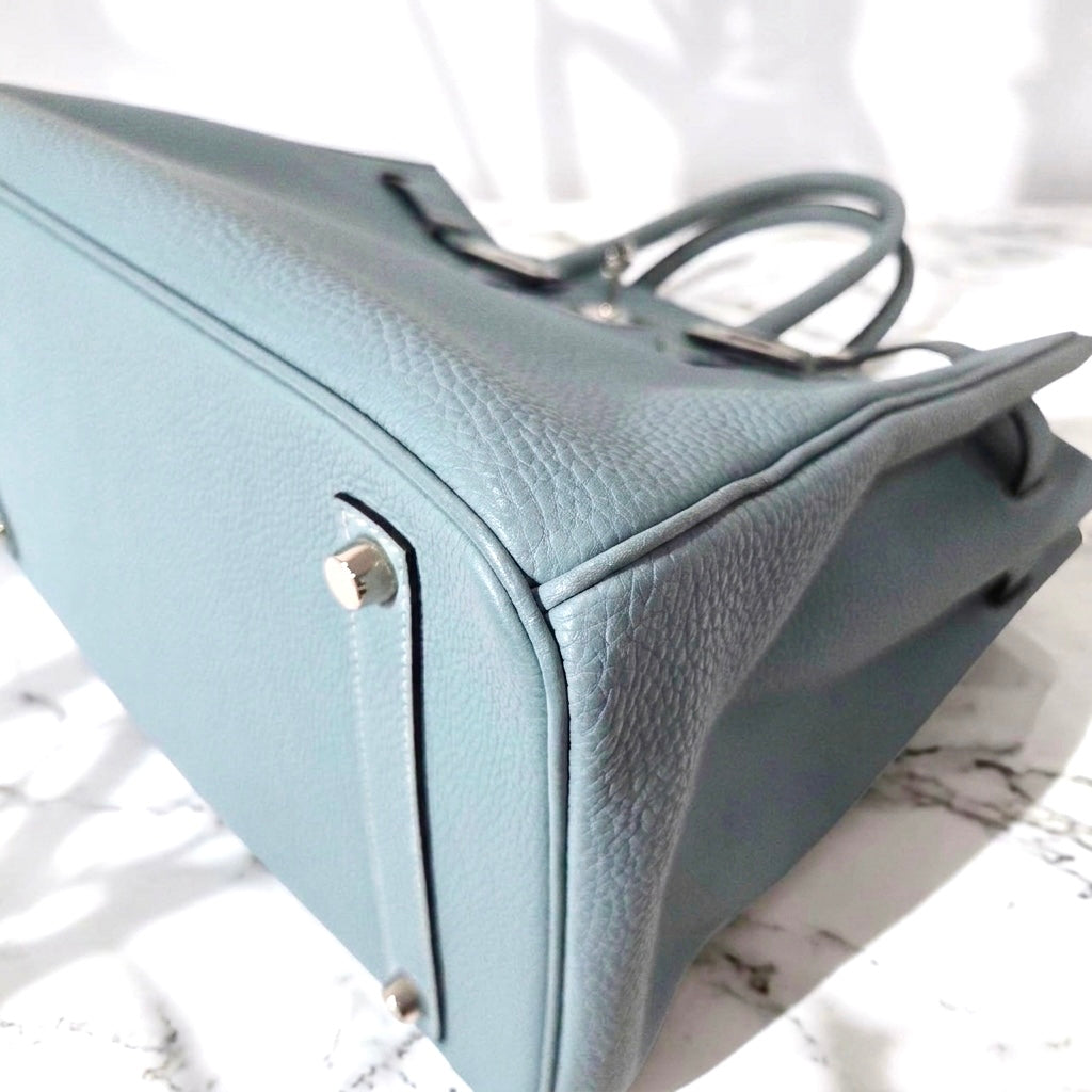 **Rare Pastel** Birkin 35 - Ciel Color Togo Stamp M Blue  (PHW)