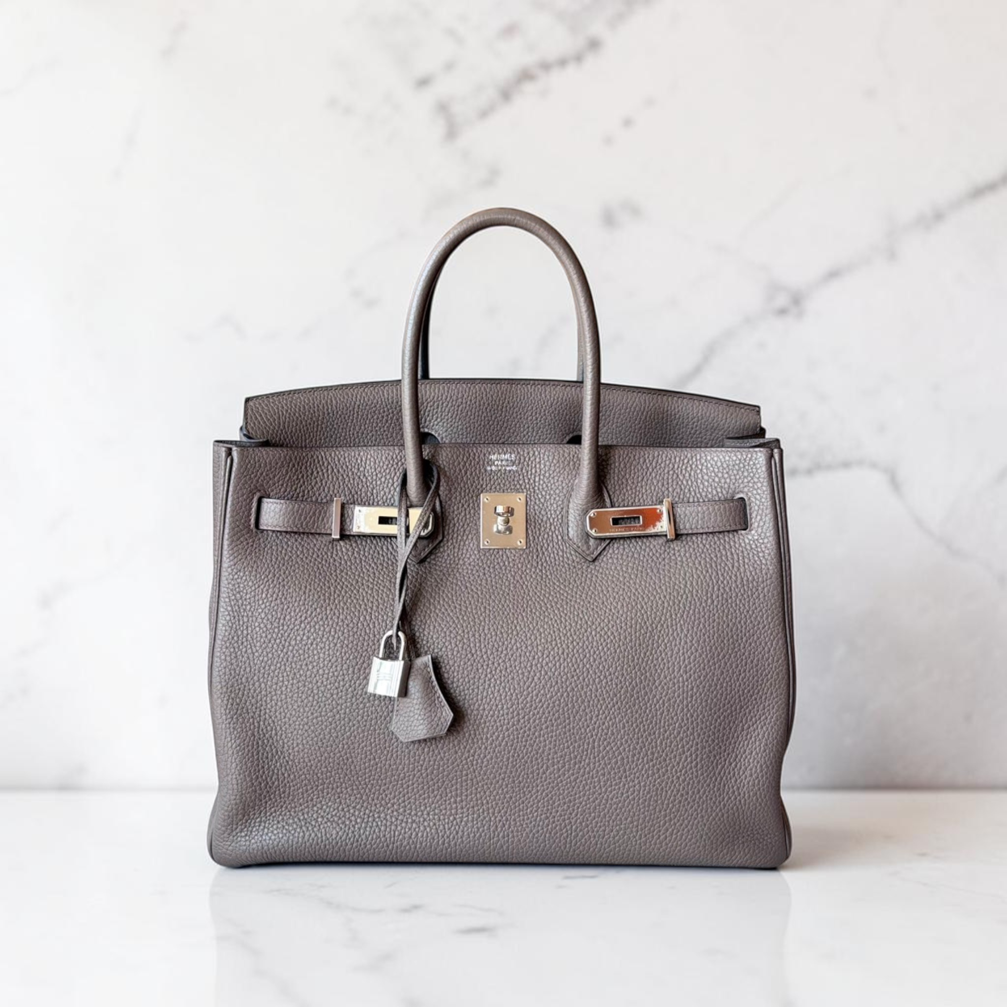 Hermès – Birkin 35 Etain Togo st.P (PHW)