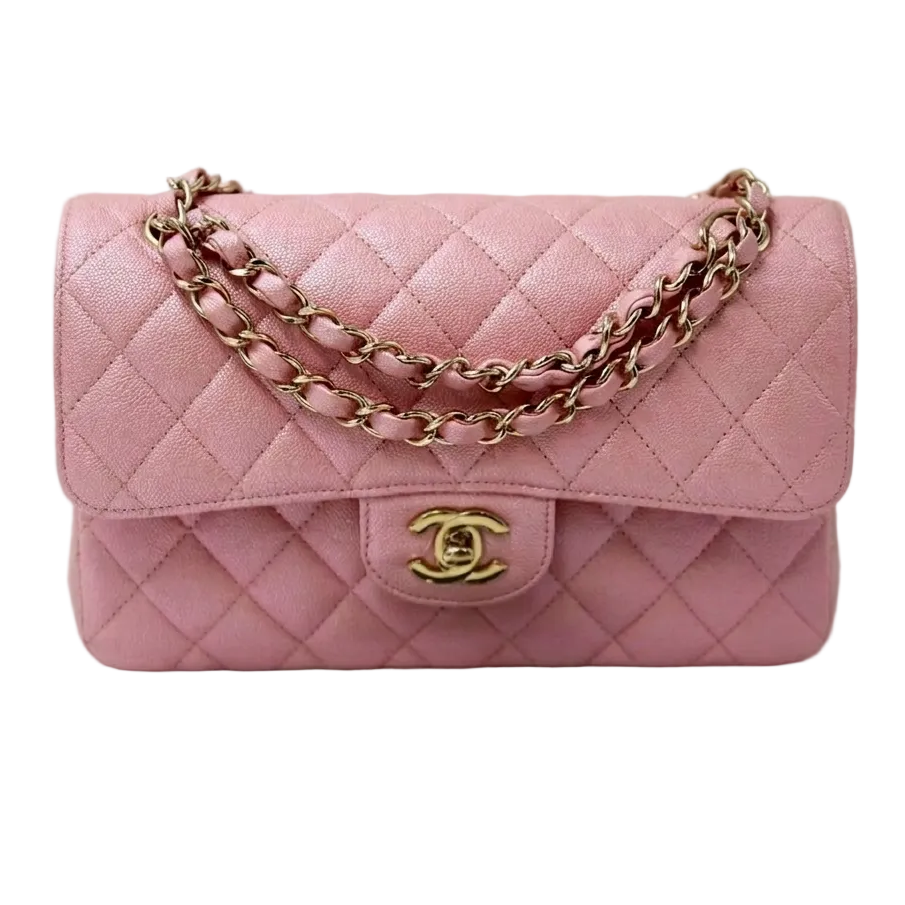 **Rare Find** Chanel 9 Unicorn Colour / Iridescent Pink Caviar - GHW