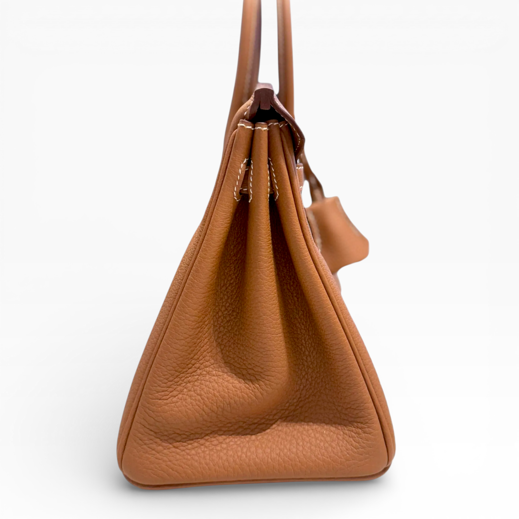 Hermès Birkin 25 - Retourne Bag In Gold Togo Leather With PHW