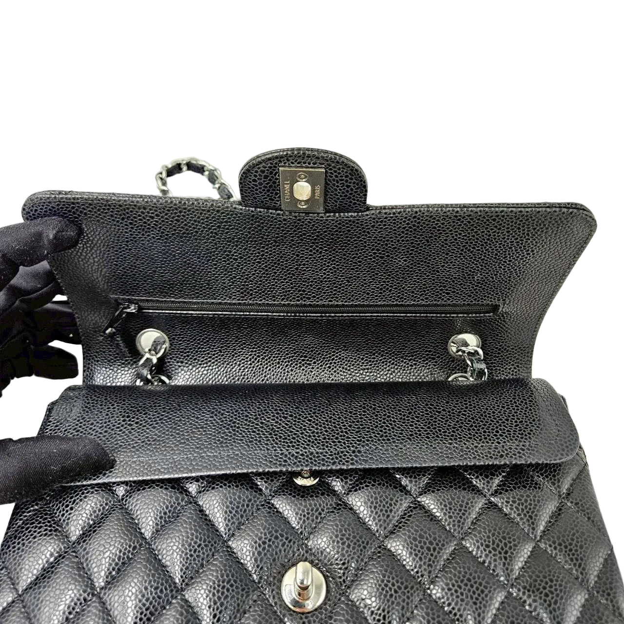 **Brand New** Chanel Classic Medium Double Flap - Classic 10" microchip (SHW)