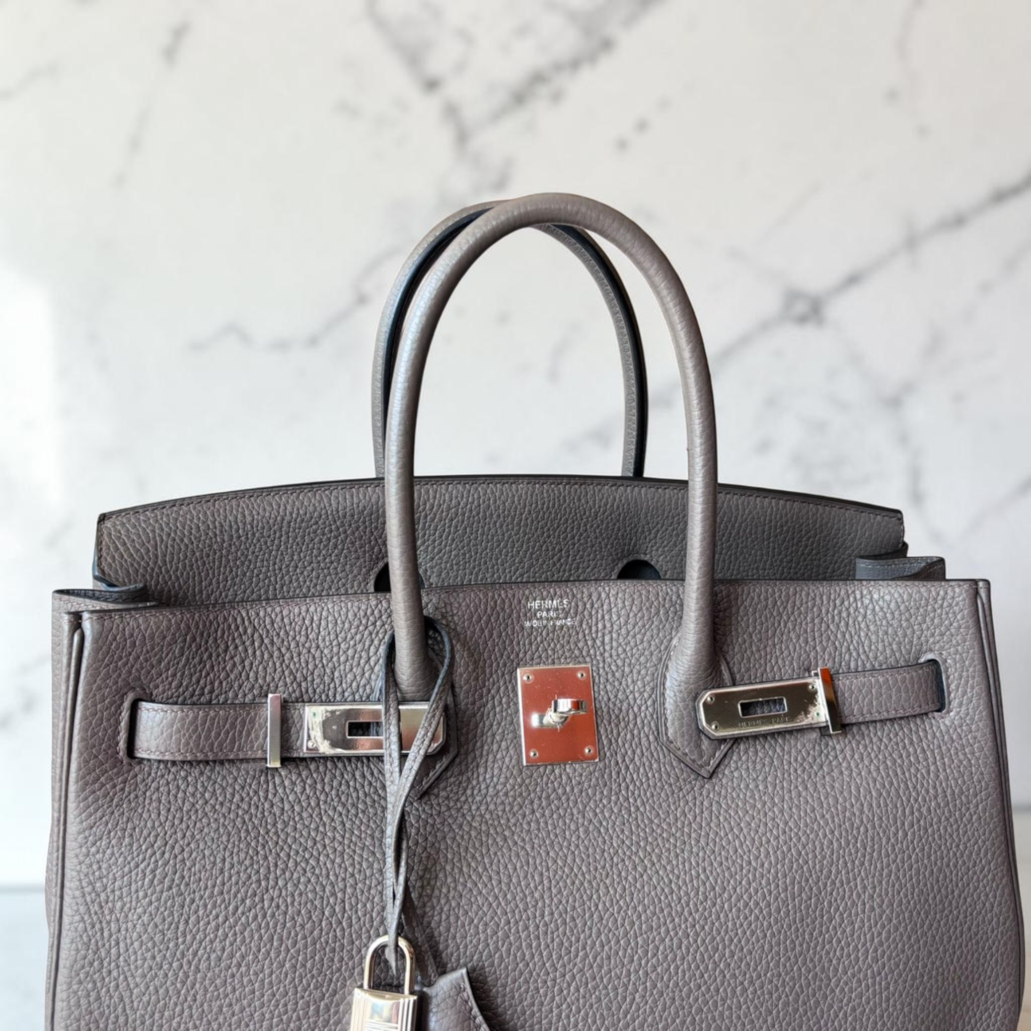 Hermès – Birkin 35 Etain Togo st.P (PHW)