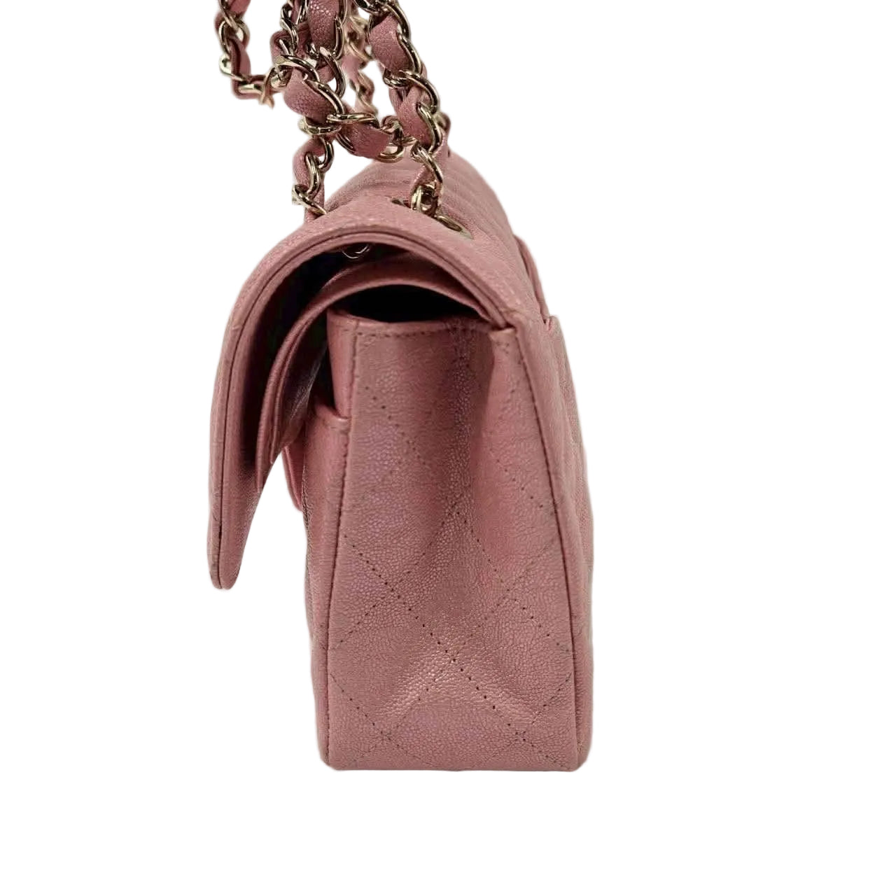 **Rare Find** Chanel 9 Unicorn Colour / Iridescent Pink Caviar - GHW