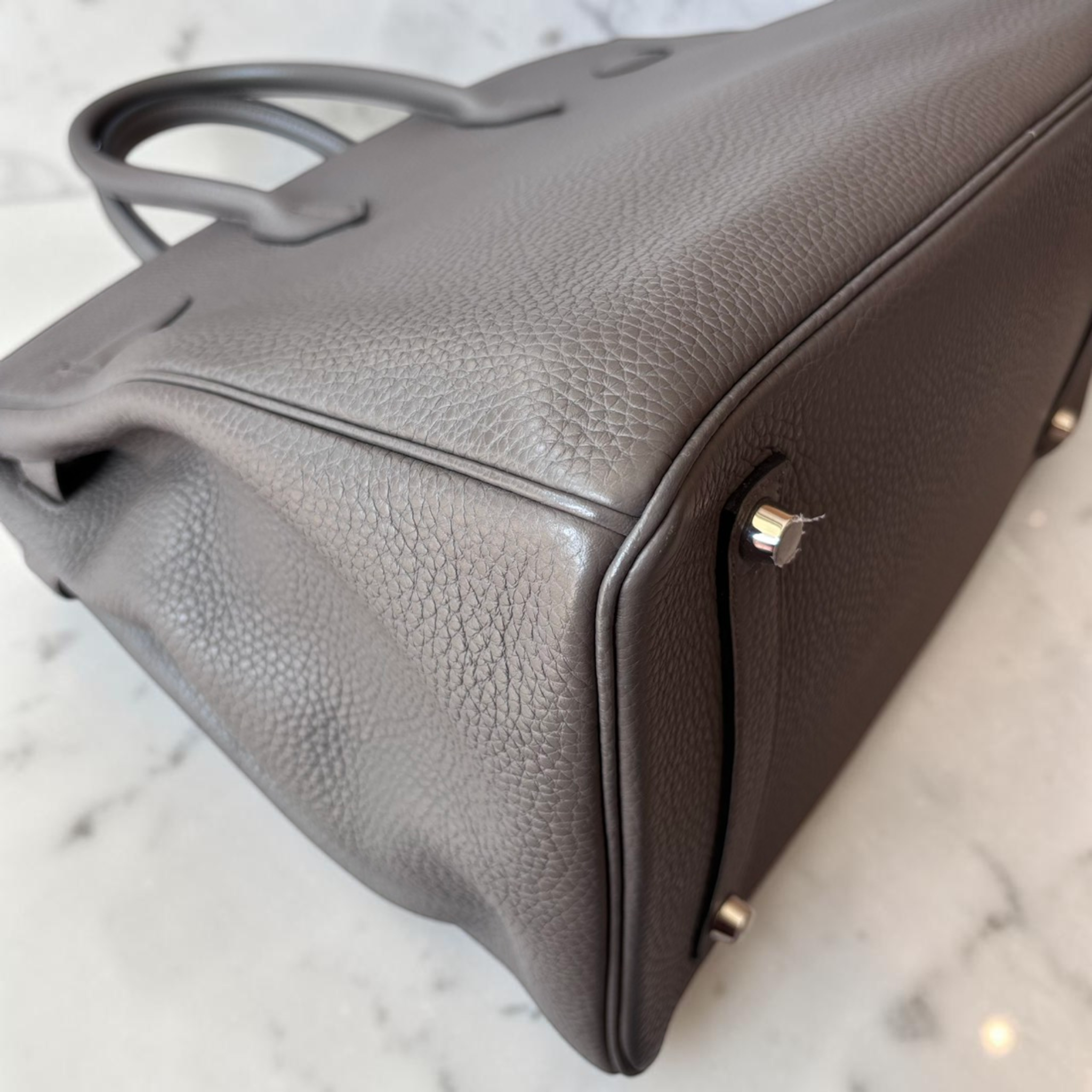 Hermès – Birkin 35 Etain Togo st.P (PHW)