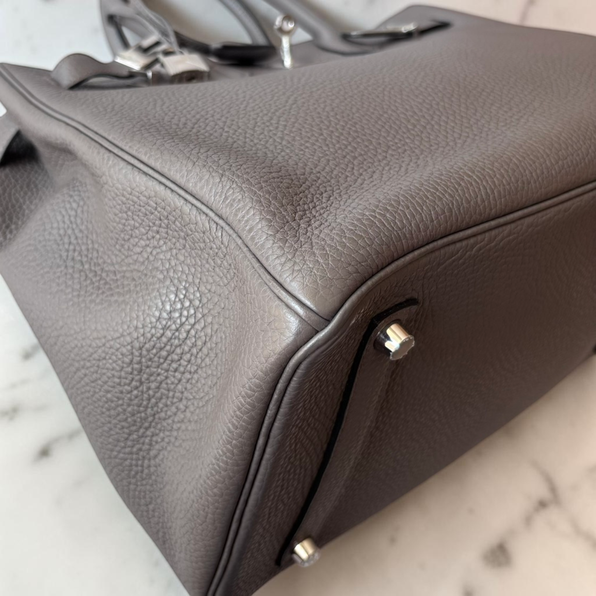 Hermès – Birkin 35 Etain Togo st.P (PHW)