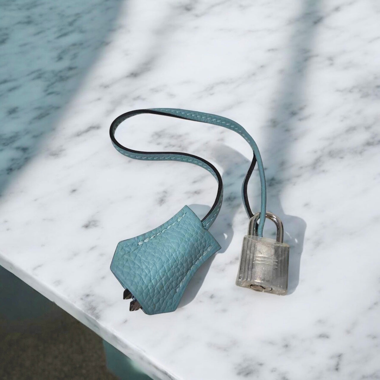 **Rare Pastel** Birkin 35 - Ciel Color Togo Stamp M Blue  (PHW)