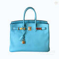 Hermès – Birkin 30 Blue Atoll Togo st.T (GHW)
