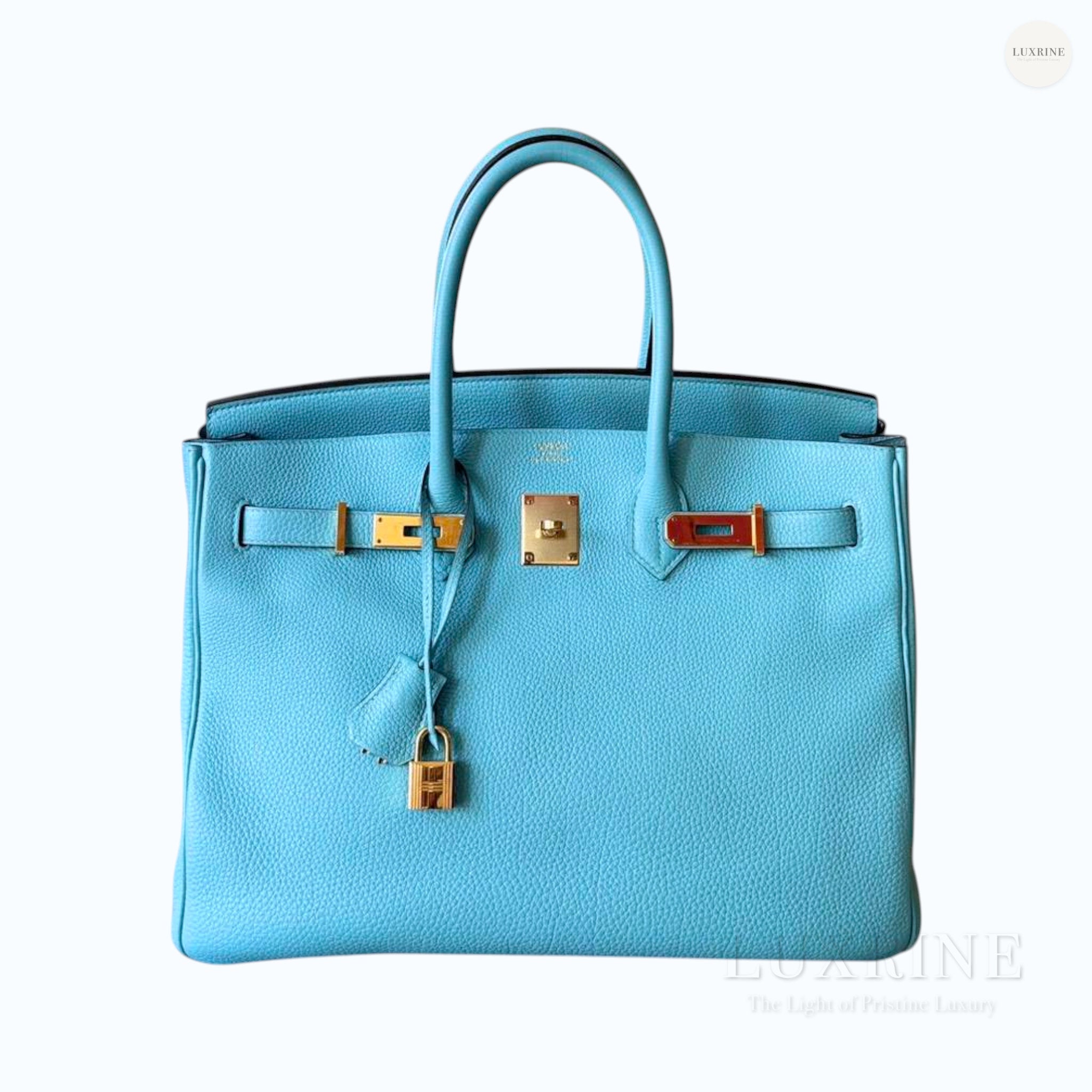Hermès – Birkin 30 Blue Atoll Togo st.T (GHW)