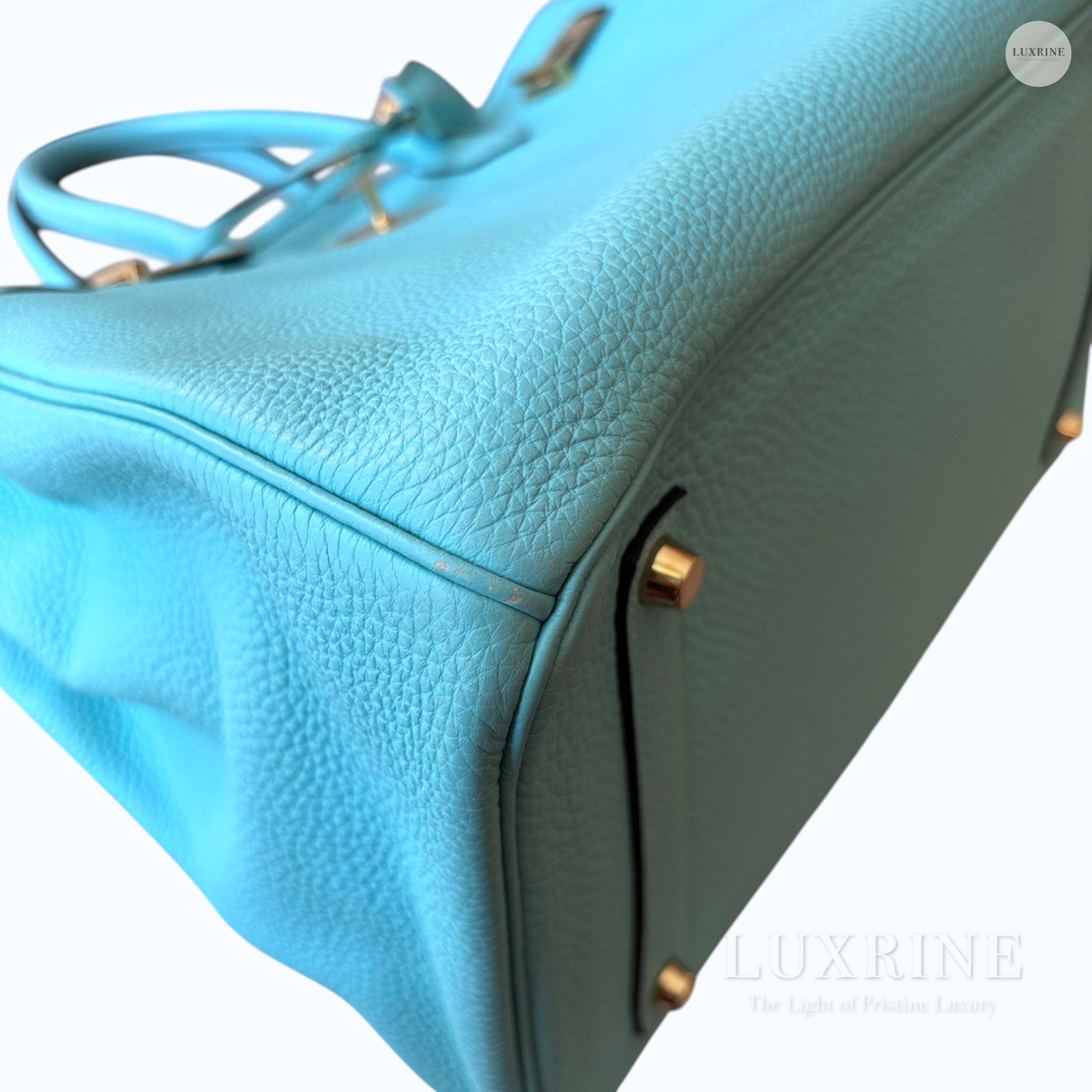 Hermès – Birkin 30 Blue Atoll Togo st.T (GHW)