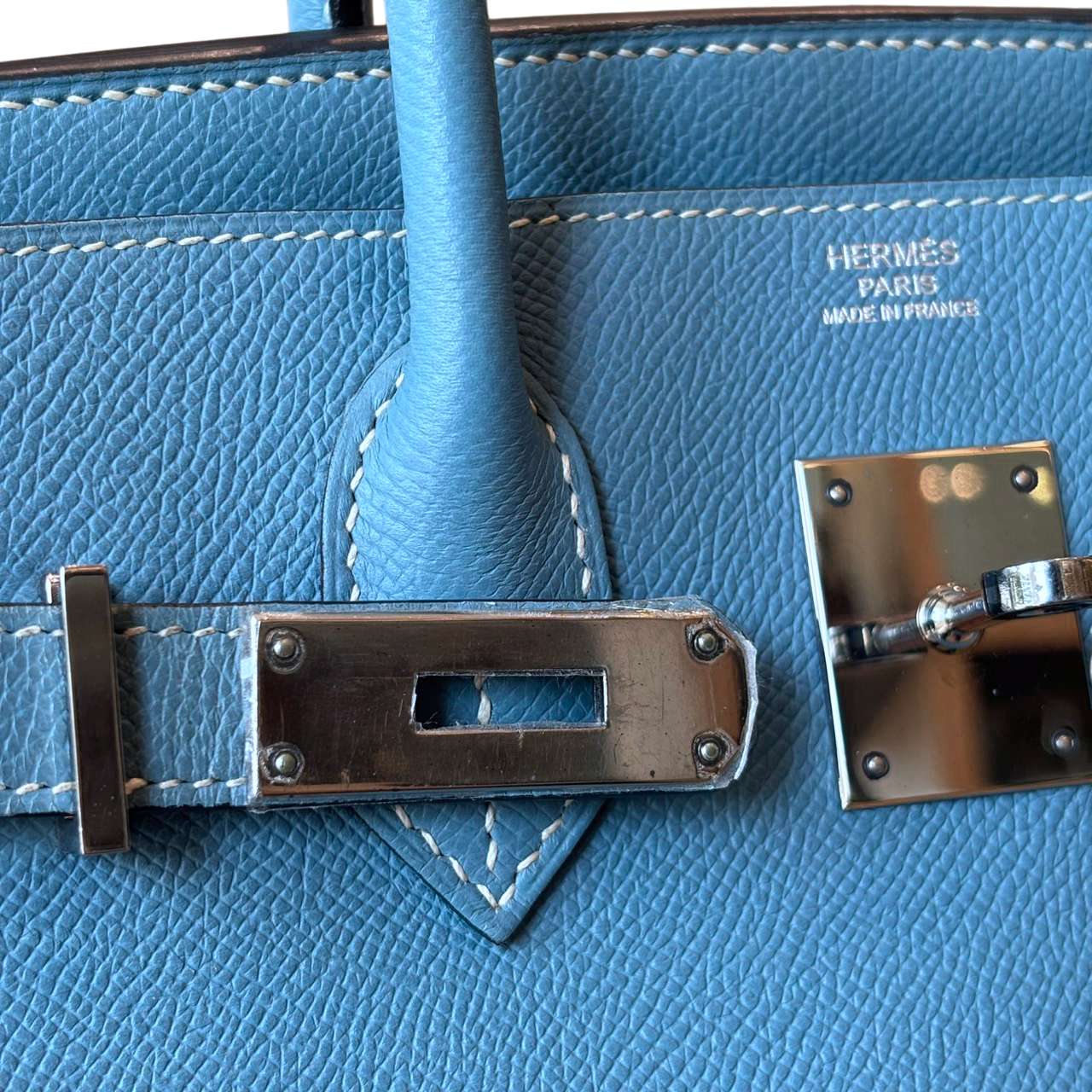 Hermés - Birkin 30 Blue Jeans Color Epsom (PHW)