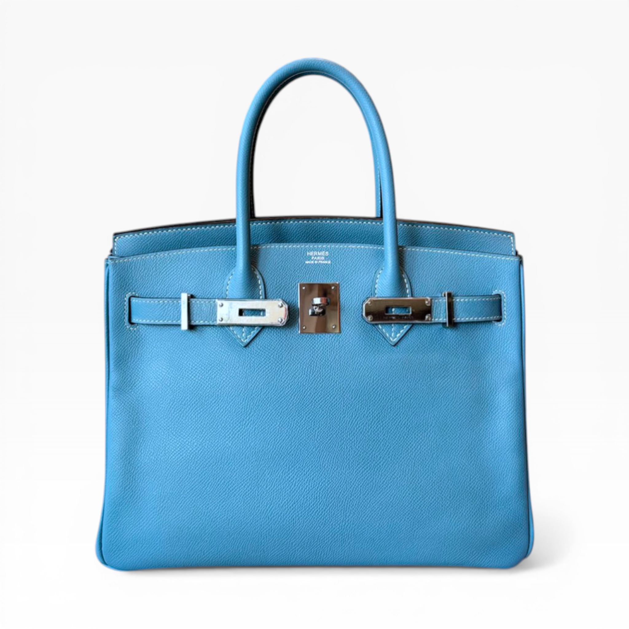 Hermés - Birkin 30 Blue Jeans Color Epsom (PHW)