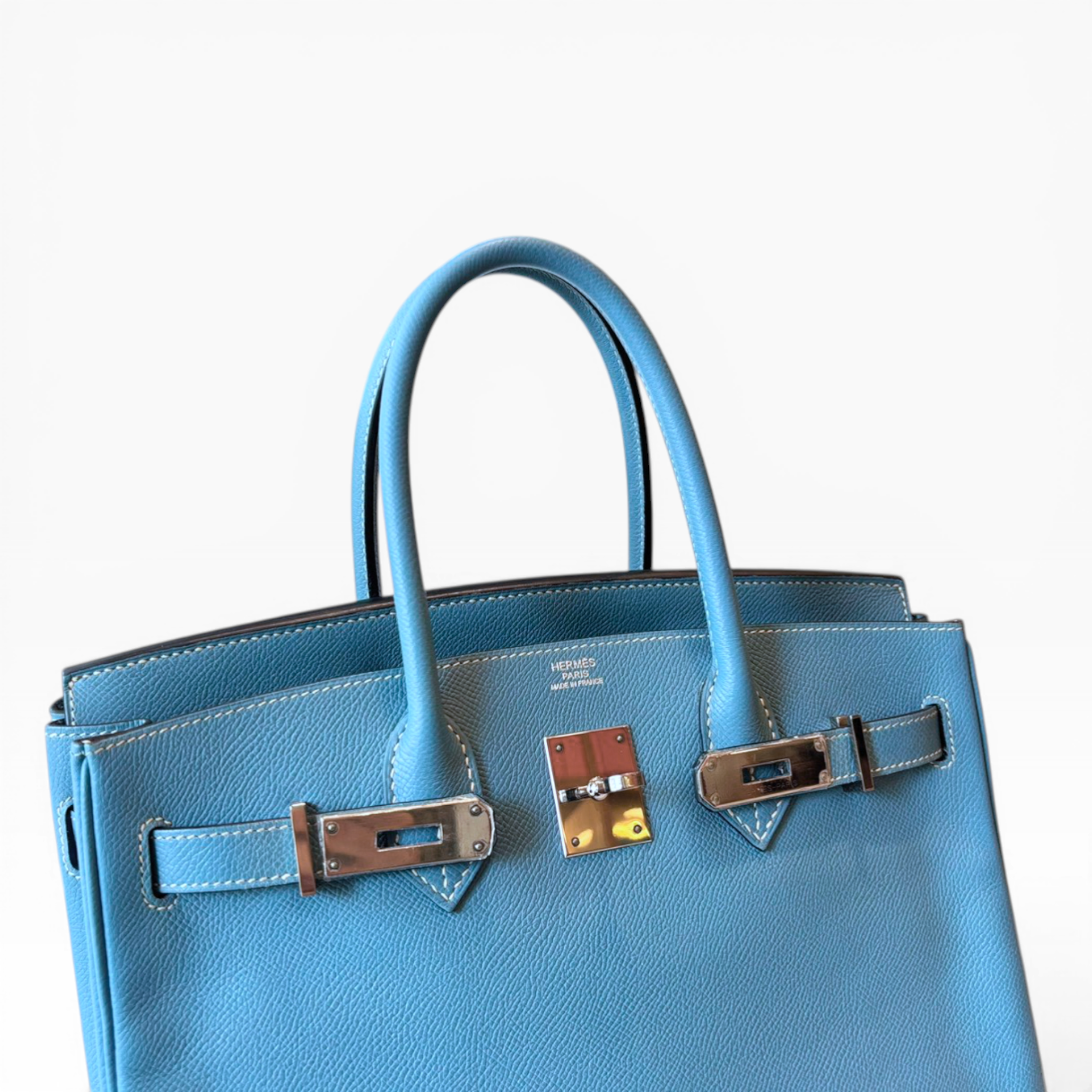 Hermés - Birkin 30 Blue Jeans Color Epsom (PHW)