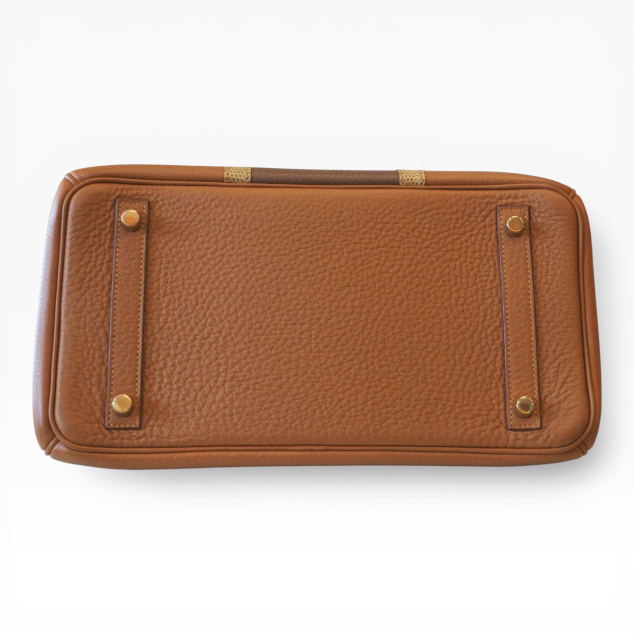 **Limited Edition**  Hermés Birkin 30 - Gold & Marron d'Inde Clemence and Ficelle Lizard Club | Permabrass Hardware St.P