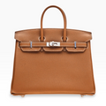 Hermès Birkin 25 - Retourne Bag In Gold Togo Leather With PHW