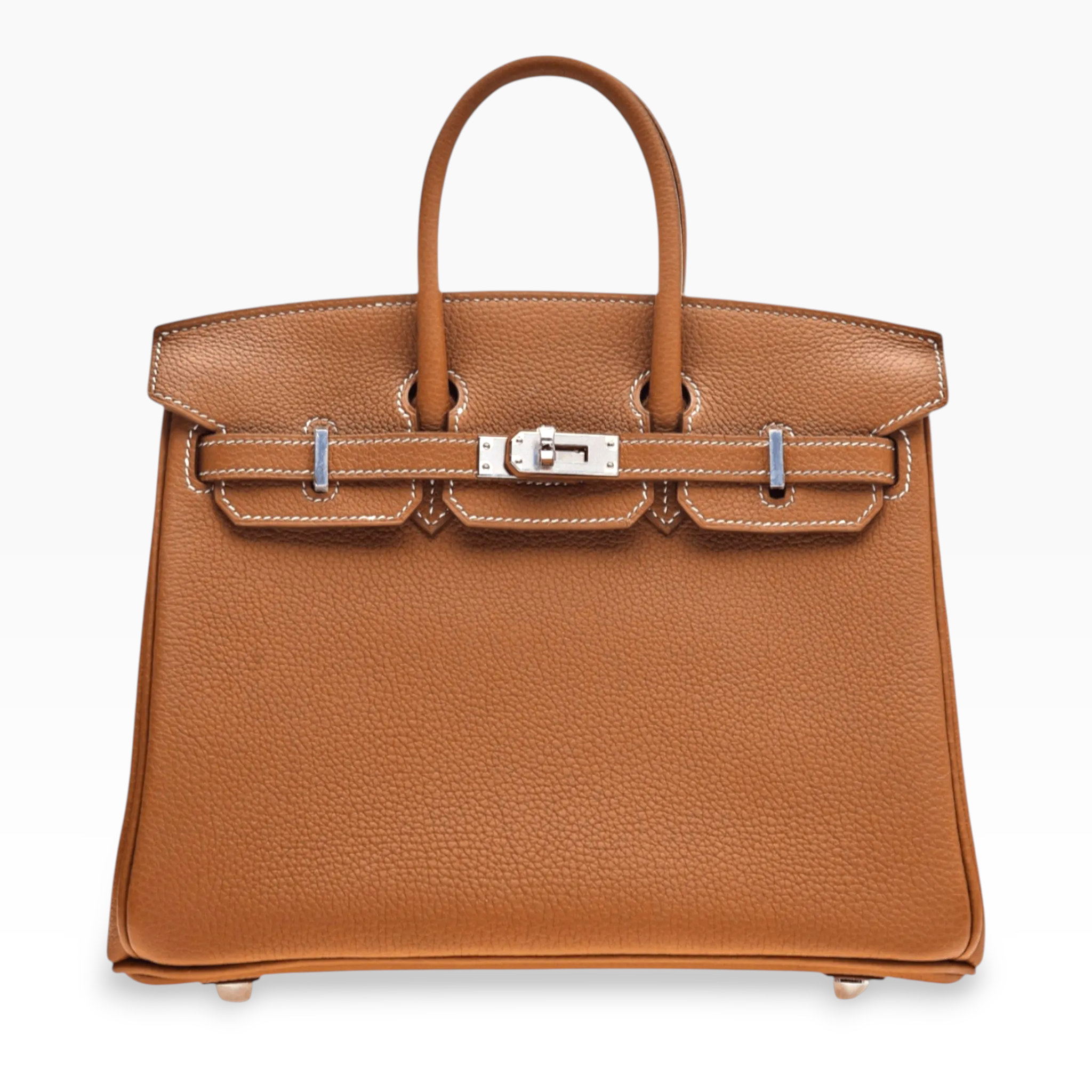 Hermès Birkin 25 - Retourne Bag In Gold Togo Leather With PHW