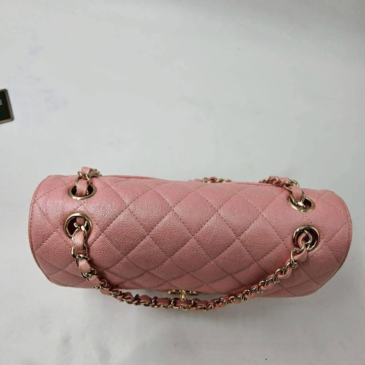 **Rare Find** Chanel 9 Unicorn Colour / Iridescent Pink Caviar - GHW