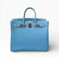 **Exclusive Find** Hermès Birkin HAC 28 - Blue Jean Epsom Leather with Palladium Hardware (PHW)