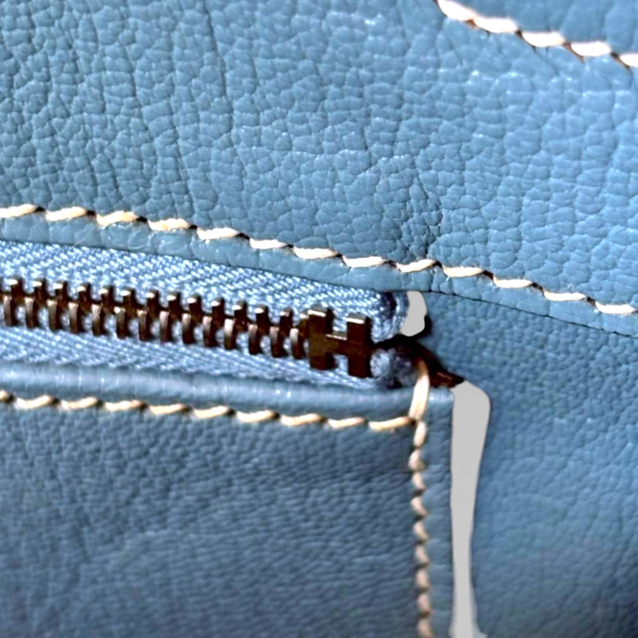 **Exclusive Find** Hermès Birkin HAC 28 - Blue Jean Epsom Leather with Palladium Hardware (PHW)