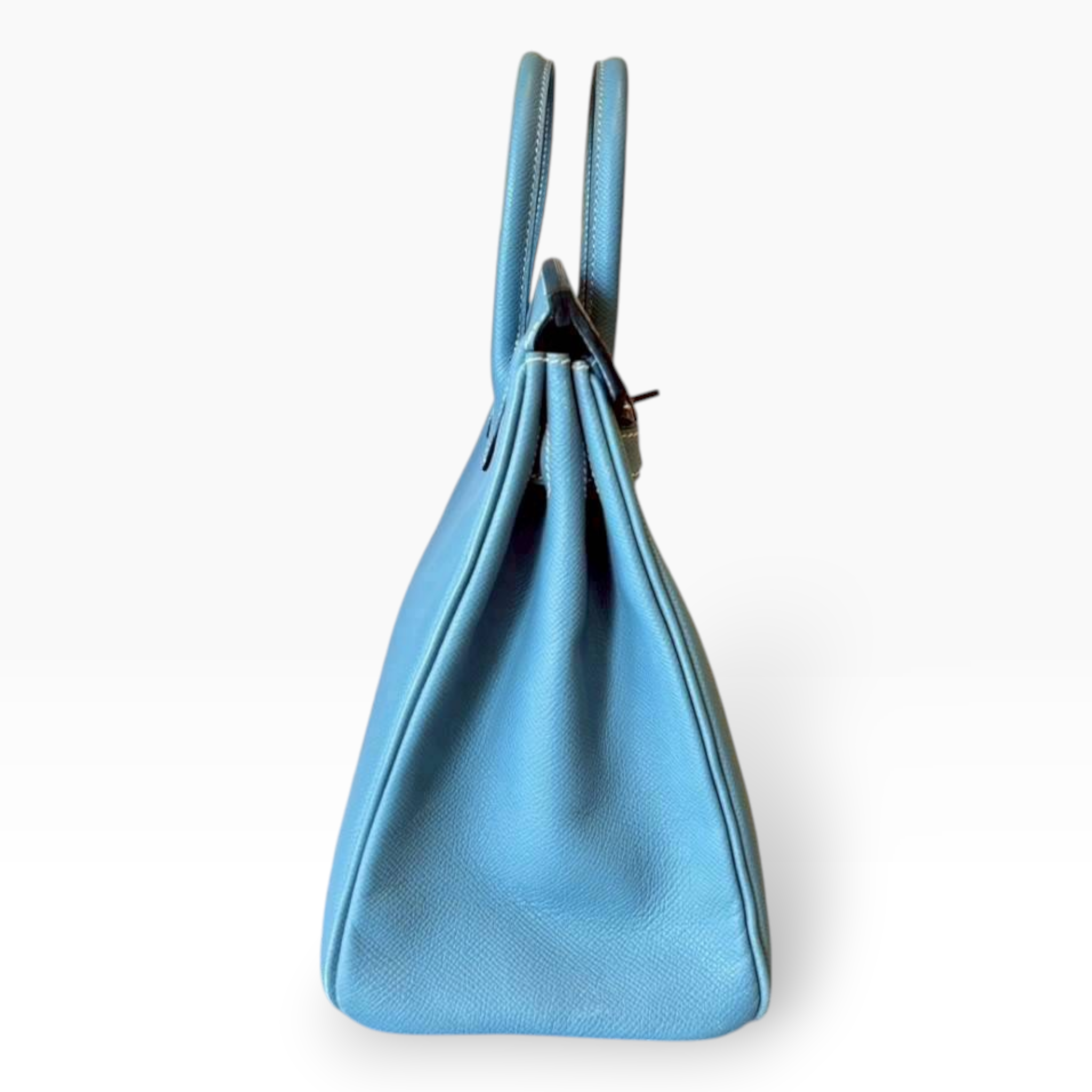 **Exclusive Find** Hermès Birkin HAC 28 - Blue Jean Epsom Leather with Palladium Hardware (PHW)