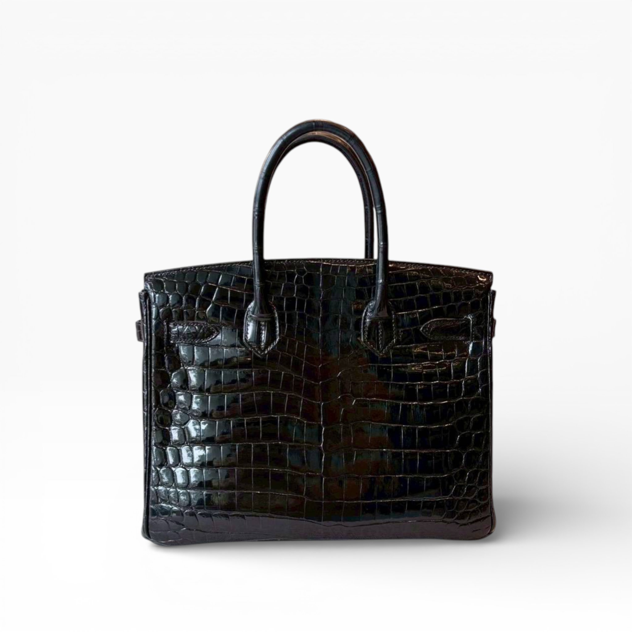 Birkin 30 - Black ShinnyCroc Niloticus (PHW)