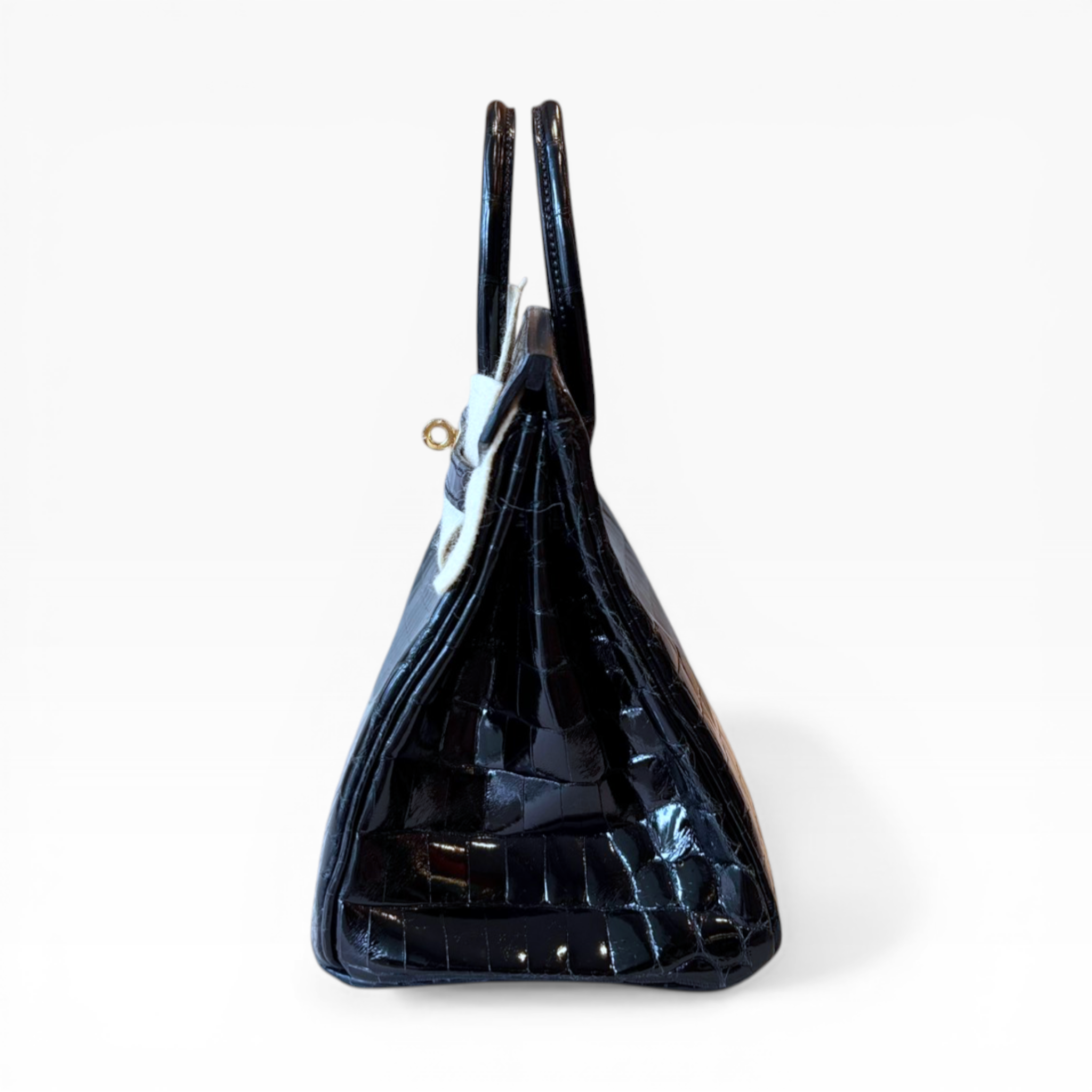Birkin 25 - Noir/ Black Shinny Croc Niloticus (GHW)