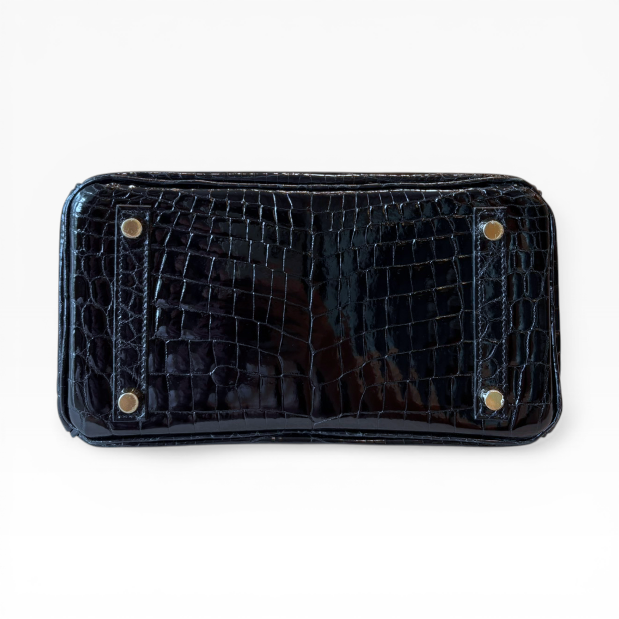 Birkin 25 - Noir/ Black Shinny Croc Niloticus (GHW)