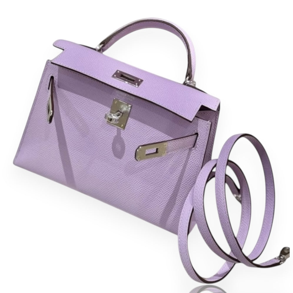 Hermès Mini Kelly 20 - Guimauve PHW Epsom (Latest Collection)