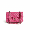 Chanel Classic Double Flap Bag Pink (GHW)
