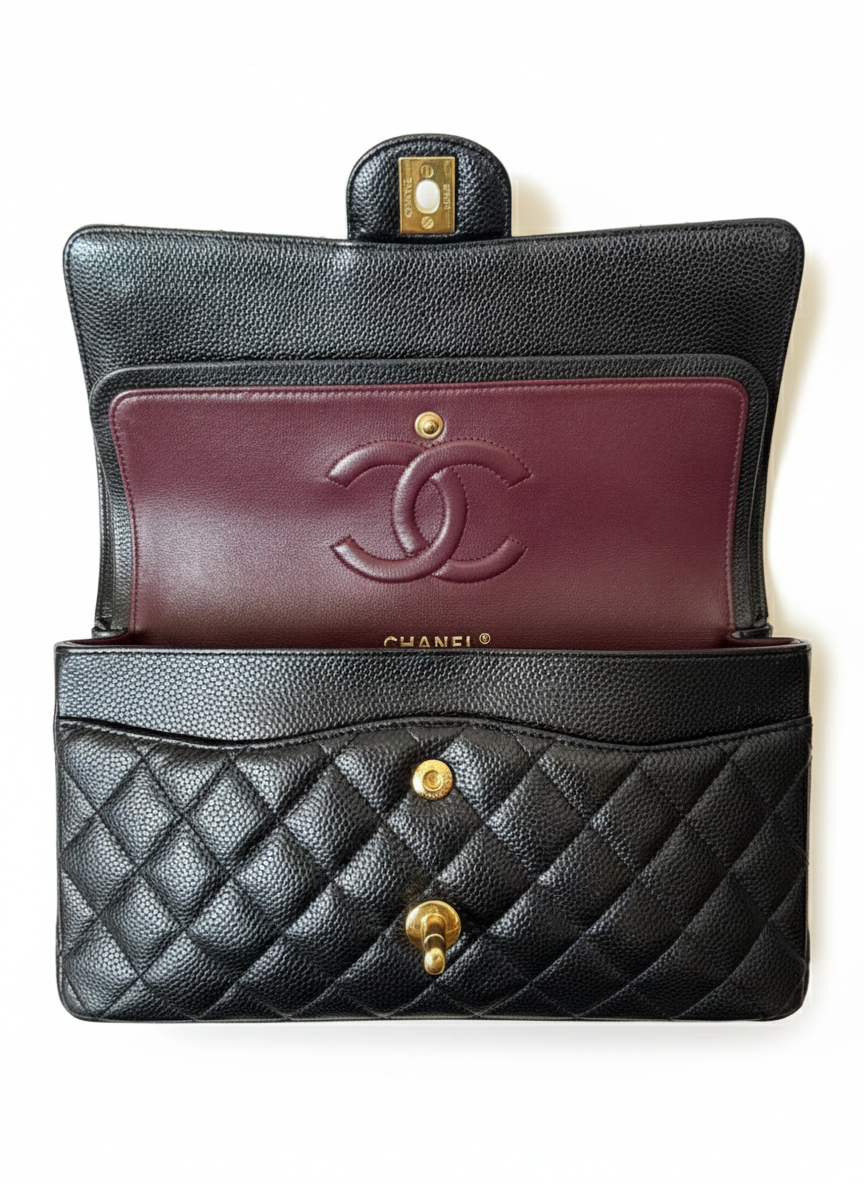 Chanel Classic Meduim Double Flap Bag GHW