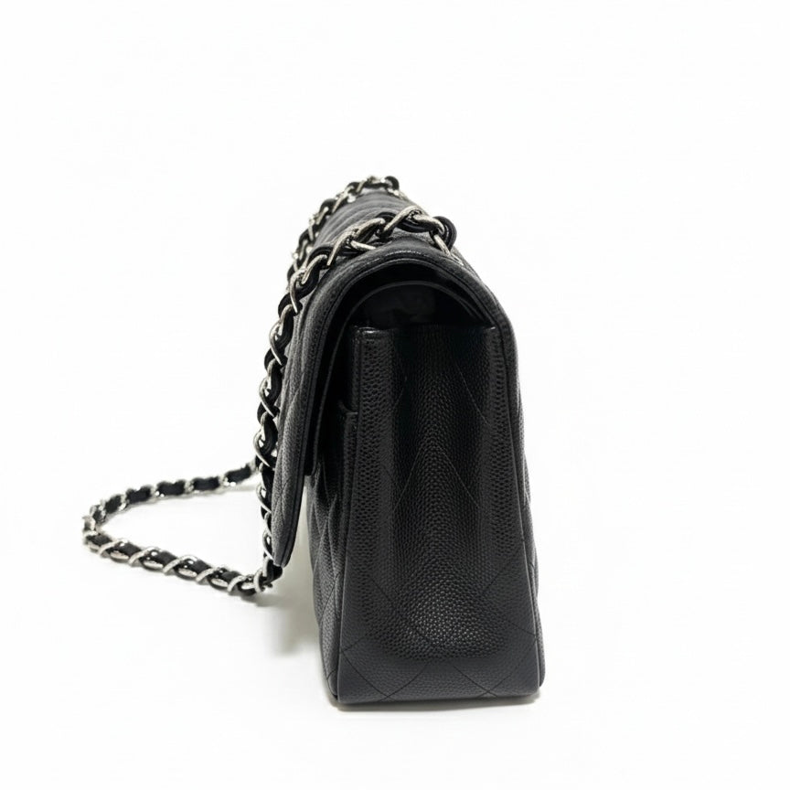 Chanel Classic Meduim Double Flap Bag SHW