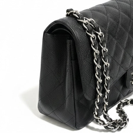 Chanel Classic Meduim Double Flap Bag SHW