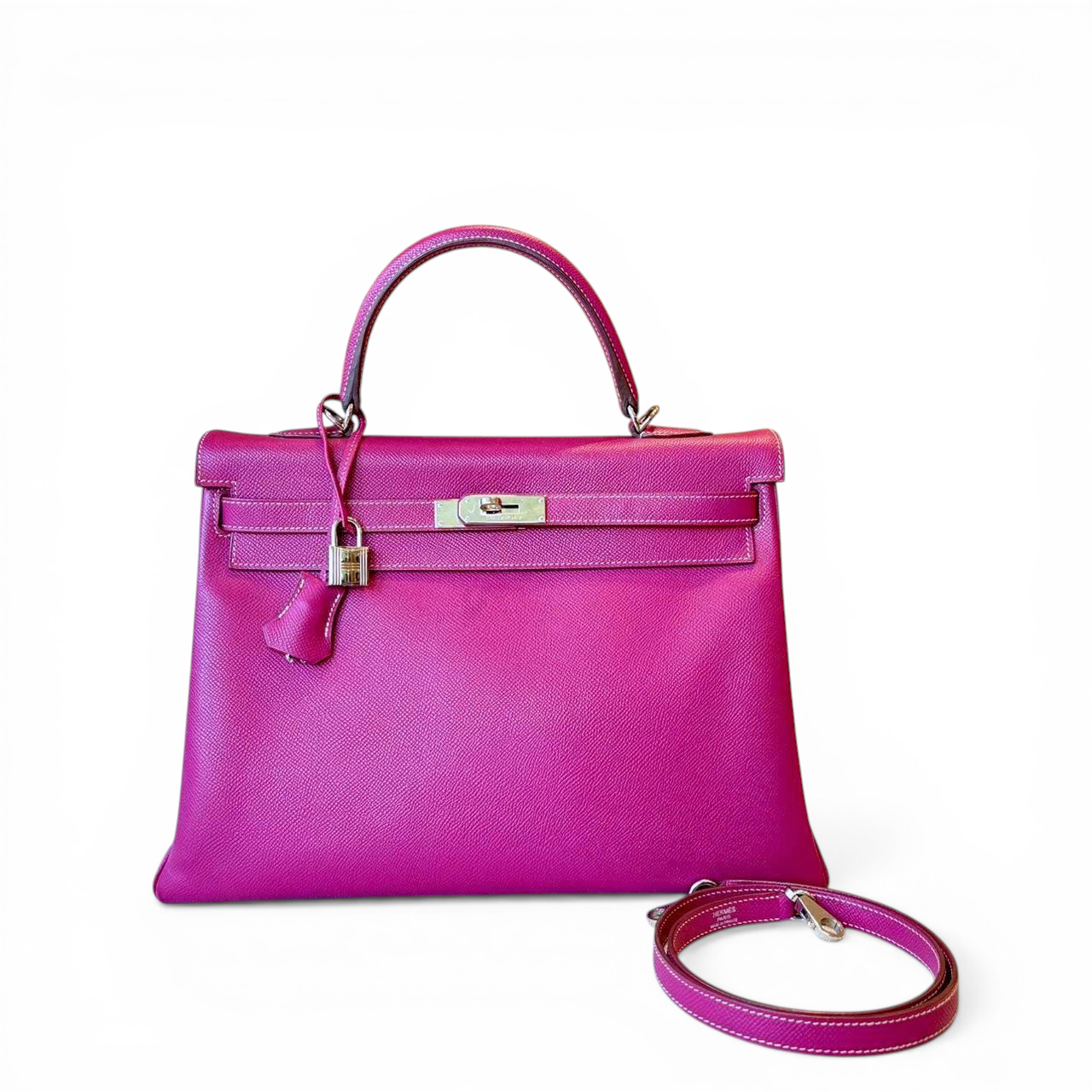 Hermès – Kelly 35 Candy Tosca / Rose Tyrien Epsom st.P (PHW)