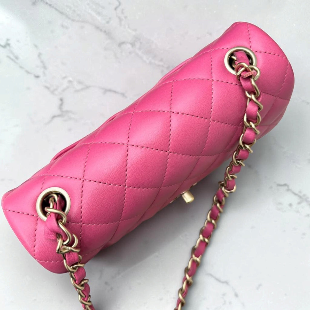 Chanel – Classic Flap Bag Medium 10" Pink Lambskin (GHW)