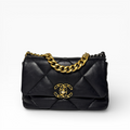 Chanel 19 Black Small Flap Bag
