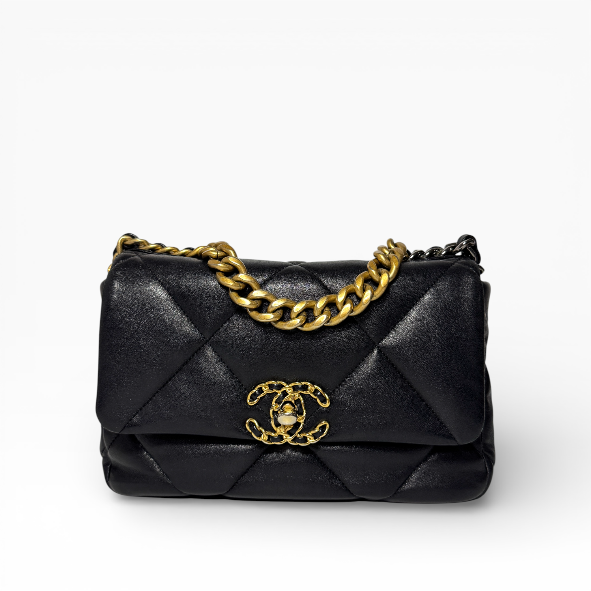 Chanel 19 Black Small Flap Bag