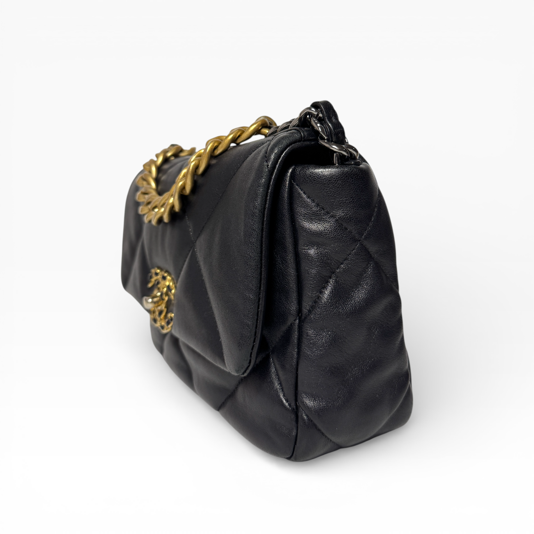 Chanel 19 Black Small Flap Bag