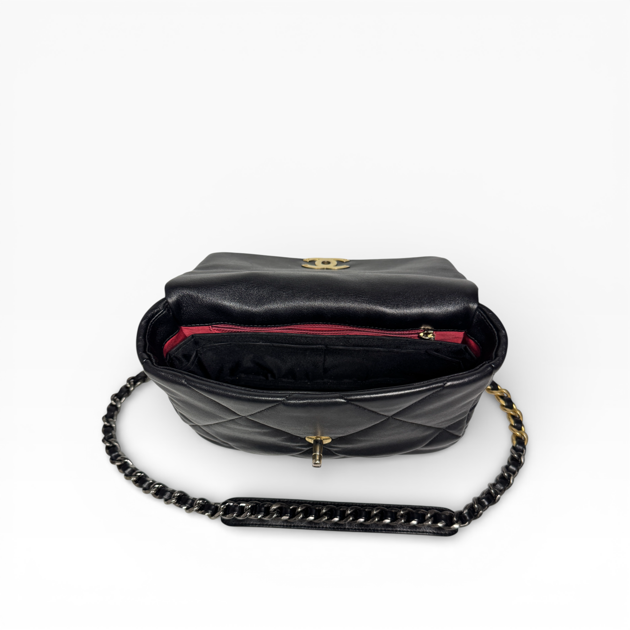 Chanel 19 Black Small Flap Bag